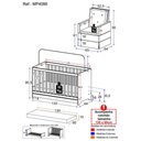 Ver imagem 3 de Berço 3X1 Com Colchão Incluso E Poltrona De Amamentação Elza Mp4088 Branco/Bege Branco/Bege