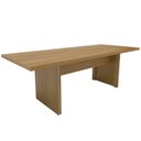 Ver imagem 2 de Mesa de Reunião 8 Lugares 220cm Tampo Engrossurado Maine Espresso Móveis Marrom/Carvalho