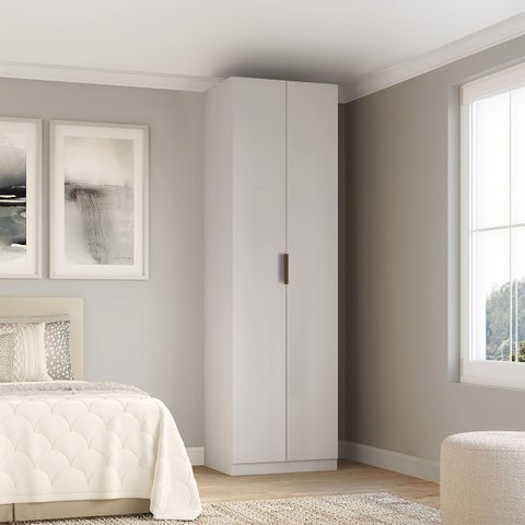 Sapateira Organizadora 2 Portas Modular Mdf 70cm Altezza Clean Belmax:branco