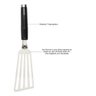 Espátula Inox Perfurada Flexível Cozinha Kitchenaid Cor:preto Preto - 5
