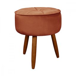 Puff para Sala Pé Palito Ariel Veludo Speciale Home - 1