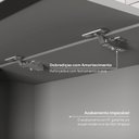 Ver imagem 6 de Armário Aéreo Planejado Porta Basculante Canto Reto Nara CabeCasa MadeiraOriginals Cinza