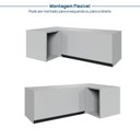 Ver mais imagens de Armário Aéreo Porta Basculante Canto Reto Nara CabeCasa MadeiraOriginals