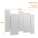 Ver imagem 3 de Espelho Decorativo para Sala de Estar Ambiente Isadora Off White – New Ceval