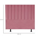 Ver imagem 3 de Cabeceira Estofada Cama Box Queen 160 Cm Sophia Suede:rosa