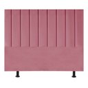 Ver imagem 2 de Cabeceira Estofada Cama Box Queen 160 Cm Sophia Suede:rosa