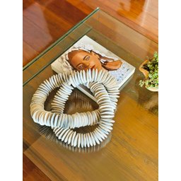 Colar Decorativo Artesanal em Cerâmica. para Decorar Mesas de Centro ou de Jantar, Aparadores ou Buf - 5