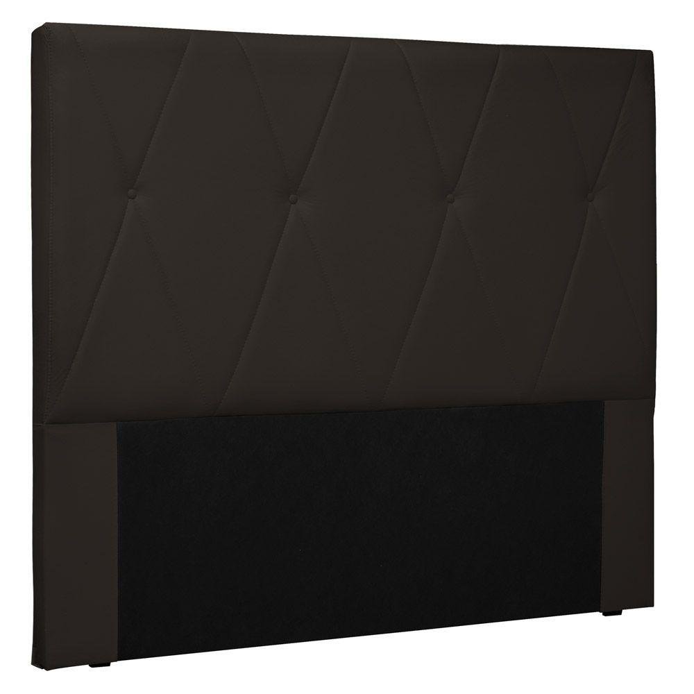 Cabeceira Estofada Cama Box Casal 140cm Corano Marrom - 1