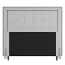 Ver imagem 1 de Cabeceira Cama Box Casal Queen Size Luxor 160cm com Tachas e Frame Corano Branco - Abmaza