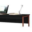 Ver imagem 3 de Mesa de Estudo Compacta 1,20 Preto com Cobre - MoveisAqui