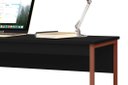 Ver imagem 3 de Mesa de Estudo Compacta 1,20 Preto com Cobre - MoveisAqui