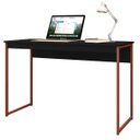 Ver imagem 1 de Mesa de Estudo Compacta 1,20 Preto com Cobre - MoveisAqui
