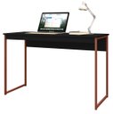 Ver imagem 1 de Mesa de Estudo Compacta 1,20 Preto com Cobre - MoveisAqui