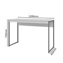 Ver imagem 5 de Mesa de Estudo Compacta 1,20 Preto com Cobre - MoveisAqui