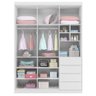 Quarto Infantil Completo Perola com Guarda Roupa 3 Portas e Cômoda 2 Portas branca - Phoenix Baby - 3