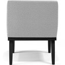Ver imagem 6 de Kit 02 Poltronas Decorativas Sala de Estar Base Preto Beatriz W01 Bouclê Cinza - Lyam Decor