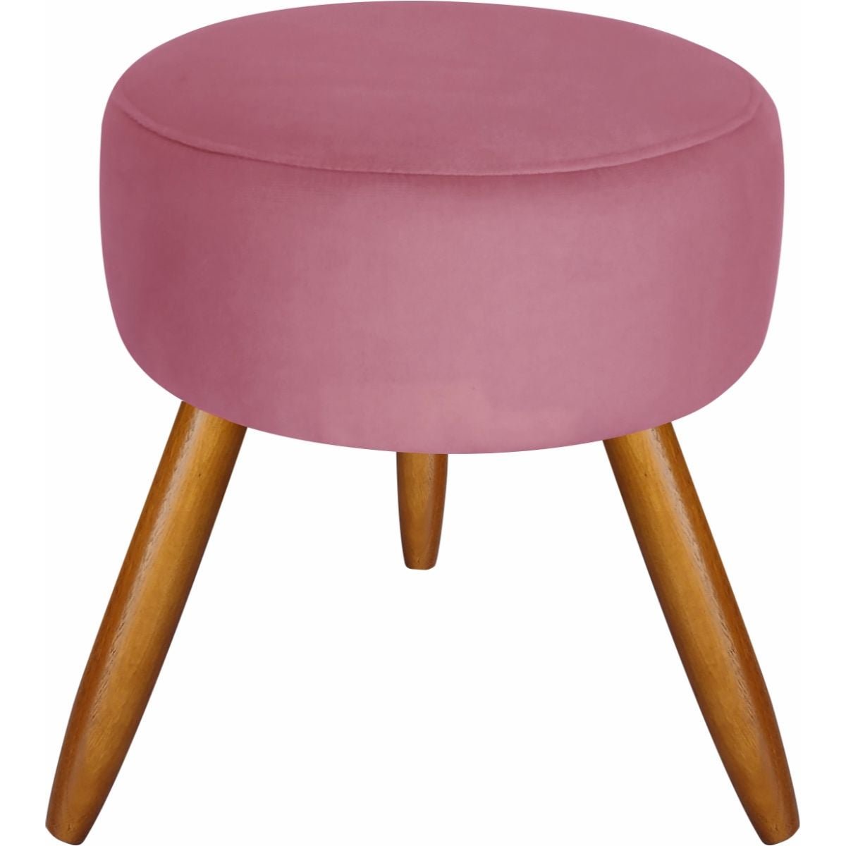 Kit 4 Poltronas Sala Larah Capitonê E Puff Suede Rosê - 5