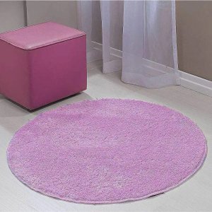 Tapete Sala Redondo 150M Classic Rosa