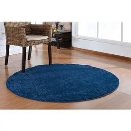 Tapete Sala Redondo 100M Classic Azul Jeans - 1