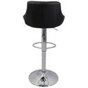 Ver imagem 5 de Kit 6 Banquetas Milano Carmel Estofada Giratória C/ Regulagem - Preto