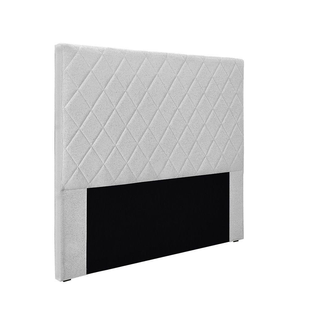 Cabeceira Cama Box Queen 160 Cm Dubai Linho S04 - D'rossi Cor Grigio - 1