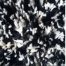 Tapete Redondo Sala Classic 100 x 100 Mescla Preto e Branco - 2