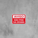 Ver imagem 3 de Combo 6 Placas De Sinalização Aviso Não Pise Na Grama 20x15 Acesso - S-230 F9e