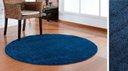 Ver imagem 3 de Tapete Sala Redondo 150M Classic Azul Jeans - Azul-Marinho