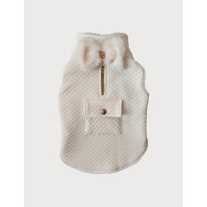 Colete Matelasse Off White para Cachorro - Gg