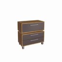 Ver imagem 1 de Gabinete Suspenso 80cm Alice Mel Grafite com Balcão Gavetas com 1 Basculante para Banheiro sem Cuba