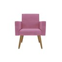 Ver imagem 2 de Kit 3 Poltronas Nina Clássico: Suede/rosa