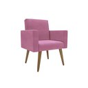 Ver imagem 3 de Kit 3 Poltronas Nina Clássico: Suede/rosa