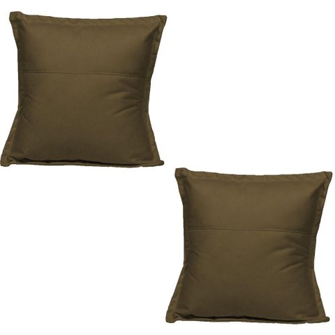 Kit 2 Almofadas Decorativa Cheia Fofinha para Sofá Cadeira Poltrona 42 Cm Suede