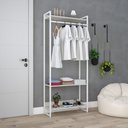 Ver imagem 2 de Estante Closet c/03 Prateleiras Dynamica 80 cm Est.Branca