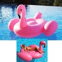 Ver imagem 1 de Boia Flutuante Inflavel Gigante 2.50m Piscina Lazer Praia - Flamingo