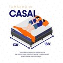 Ver imagem 6 de Conjunto Box Cinza Durban Azul Espuma D28 Casal 138x188x57 - King House