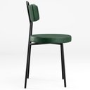 Ver imagem 7 de Kit 06 Cadeiras Decorativas Para Sala De Jantar Barcelona F01 Couríssimo Verde Musgo - Lyam Decor