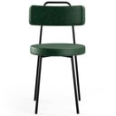 Ver imagem 6 de Kit 06 Cadeiras Decorativas Para Sala De Jantar Barcelona F01 Couríssimo Verde Musgo - Lyam Decor