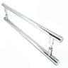 Puxador Para Porta H Duplo Aco Inox 60cm Casa Porta Pivotante (BSL-PXD-1) - 3