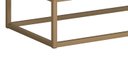 Ver imagem 5 de Kit Mesa de Cabeceira Eros Off White Estilo Industrial 2 Gavetas 45cm Base Dourado