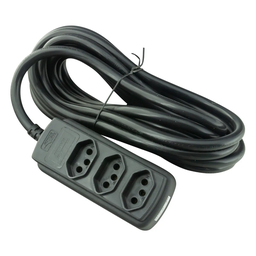 Extensao 3 Tom 20a Fio 2,5 5 Metros Preto 2p+t Fl333 473 - 3