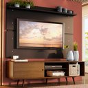 Ver imagem 1 de Rack Madesa Dubai e Painel para Tv até 65 Polegadas com Pés Rustic/preto 5zd8 Cor:rustic/preto/rusti