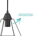 Ver imagem 2 de Pendente Industrial Aramado Diamante Preto Mod. 580