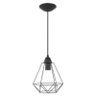 Pendente Industrial Aramado Diamante Preto Mod. 580 - 1