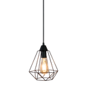 Ver imagem 3 de Pendente Industrial Aramado Diamante Preto Mod. 580