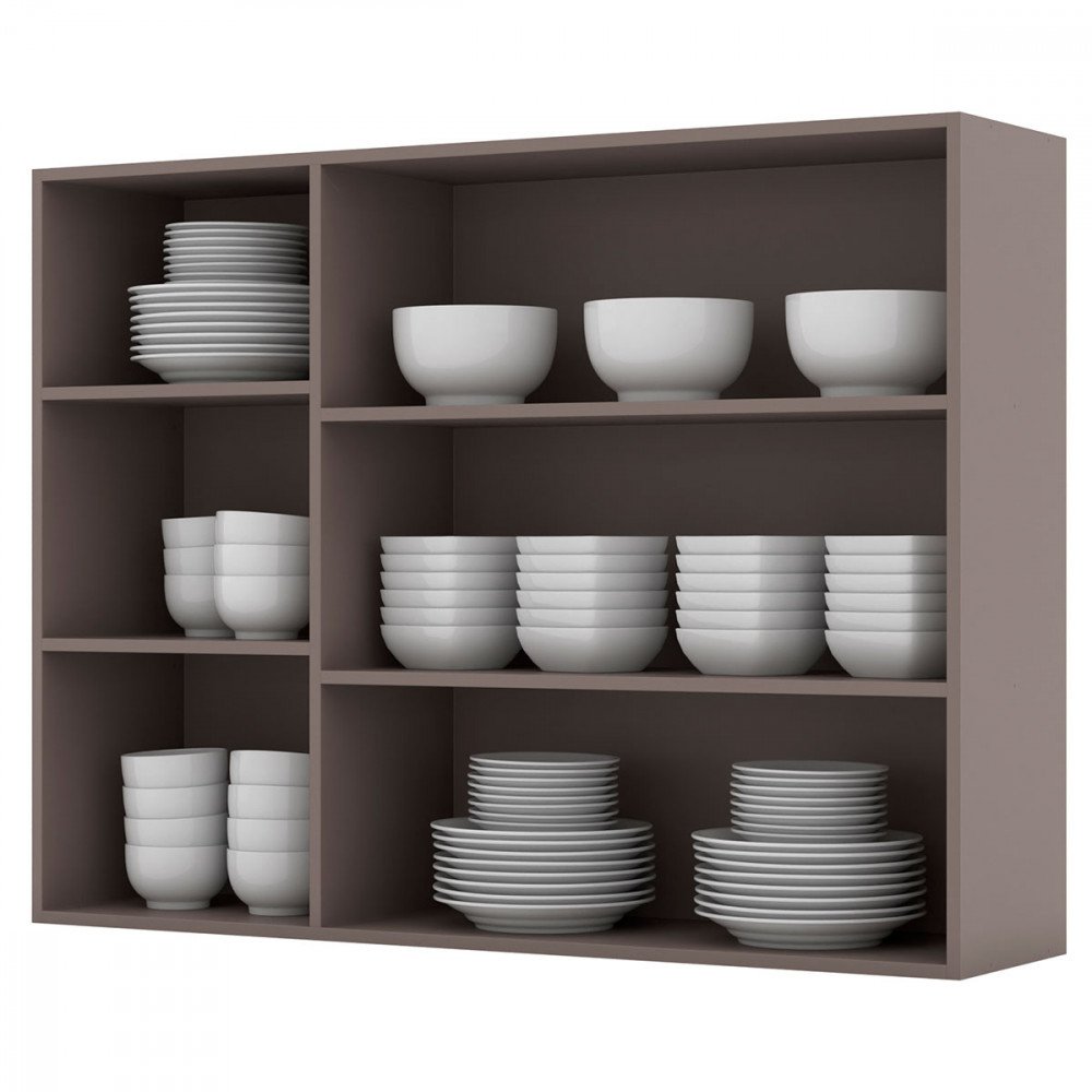 Armário de Cozinha 03 Portas com Vidro 120cm Ketlin - 3