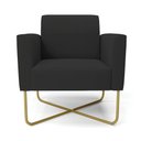 Ver imagem 5 de Kit 2 Poltronas Base X Industrial Dourado Marisa Veludo D03 - D’Rossi