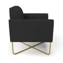Ver imagem 6 de Kit 2 Poltronas Base X Industrial Dourado Marisa Veludo D03 - D’Rossi
