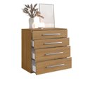 Ver imagem 4 de Cômoda com 4 Gavetas 90cm Integrato Freijó