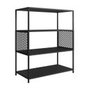 Ver imagem 6 de Estante Industrial P/ Sala Escritório Livro Decorativa Preta:preto